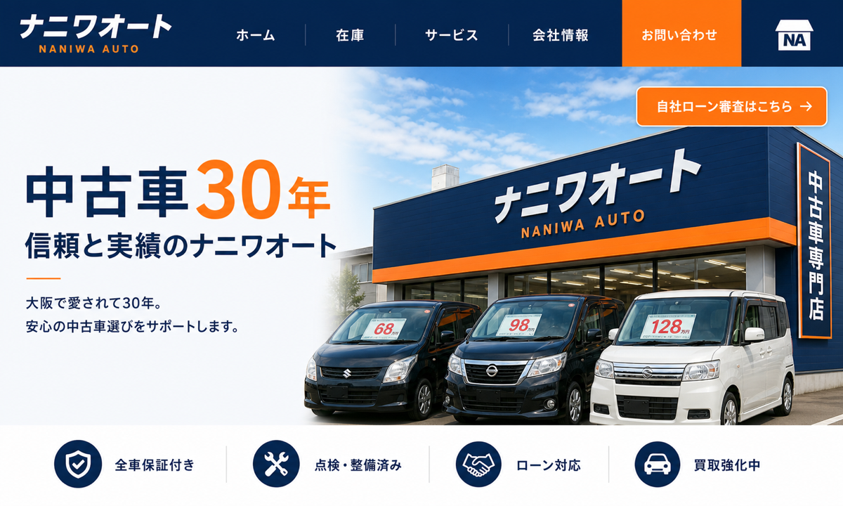 ナニワオート サイトサムネ
